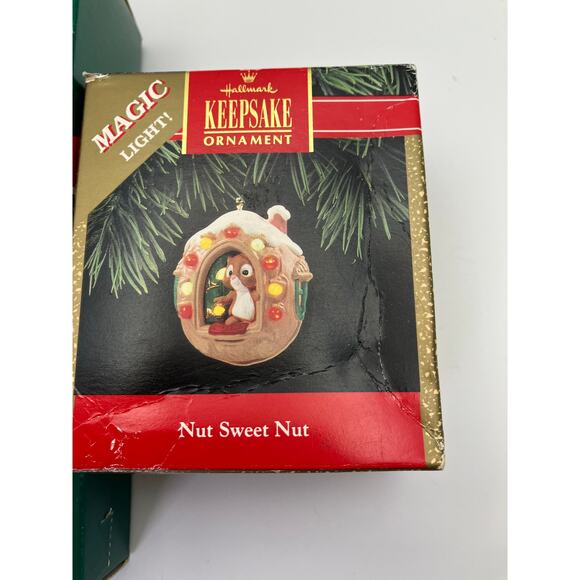 Hallmark Keepsake Ornaments Set of 3 Animals Bunny Squirrel‎ Penguin Christmas - Picture 3 of 16